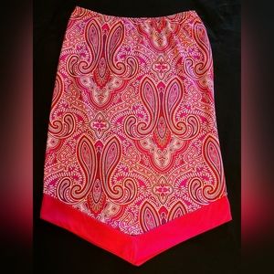 Y2K Vintage Pink Paisley Xhilaration Skirt